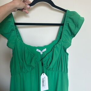 English Factory Ruffle Sleeve Maxi Dress